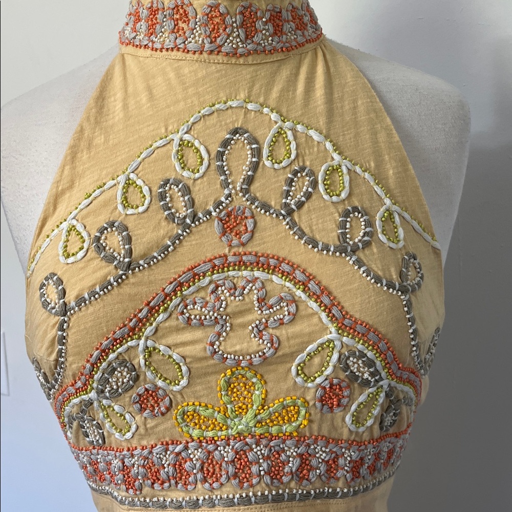 Free People l Nectar Combo Embroidered GOA Tank NWT Retail $98! Size Medium - Picture 6 of 7
